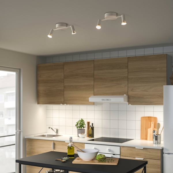 KRUSNATE - KRUSNATE Ceiling spotlight with 2 spots, white
