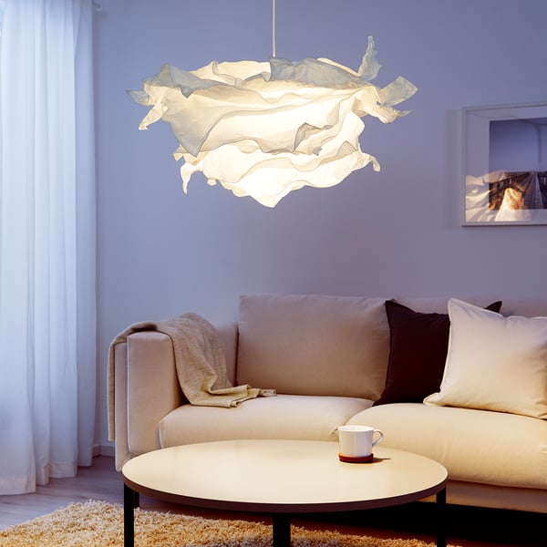 KRUSNING pendant lamp shade, white, 85 cm