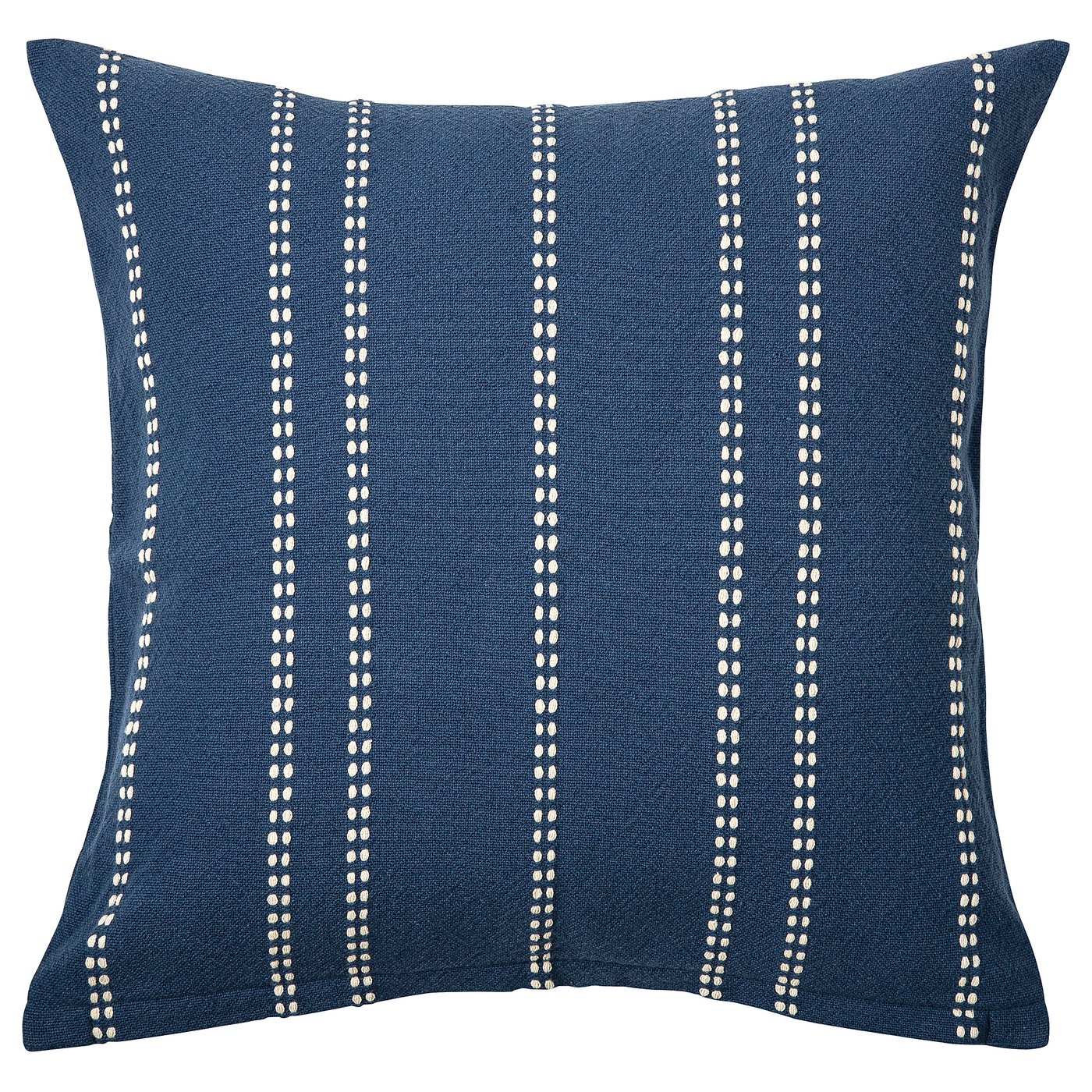 KRUTBRÄNNARE cushion cover, blue off-white/stripe, 50x50 cm