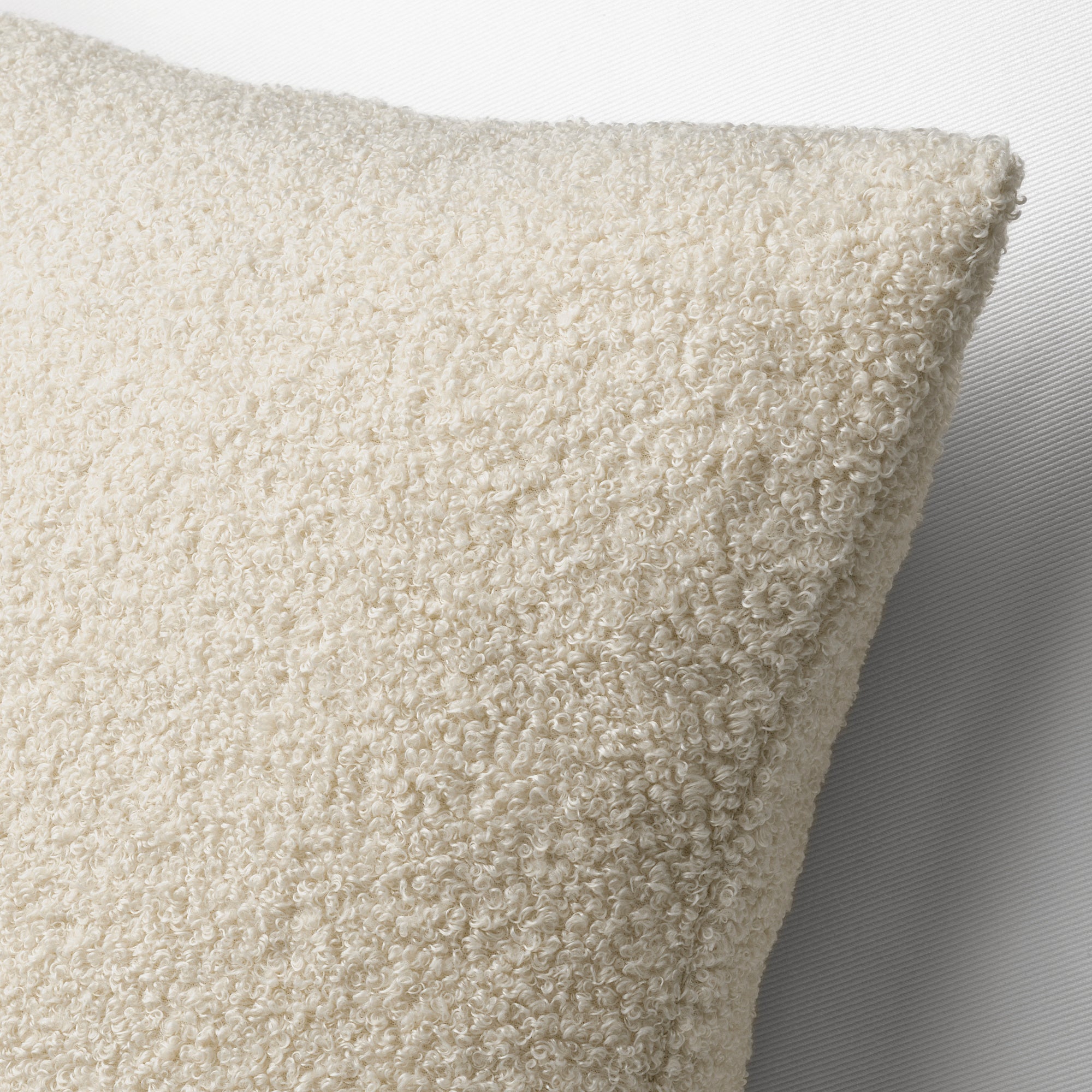KRYDDBUSKE cushion cover, light beige, 50x50 cm