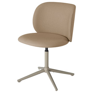 KRYLBO swivel chair, Tonerud dark beige, 51x88x63 cm