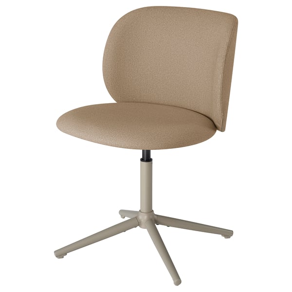 KRYLBO swivel chair, Tonerud dark beige, 51x88x63 cm