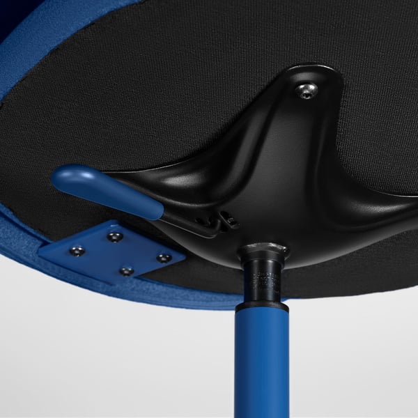 KRYLBO swivel chair, Tonerud blue, 51x88x63 cm