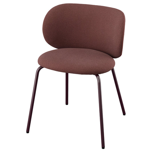 KRYLBO chair, Tibbleby dark red, 55x75x51 cm