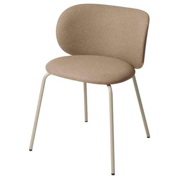 KRYLBO chair, Tonerud dark beige, 55x75x51 cm