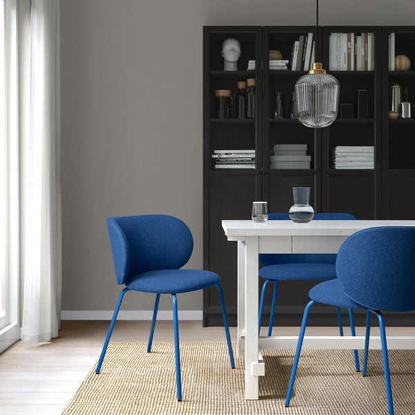 KRYLBO chair, Tonerud blue, 55x75x51 cm