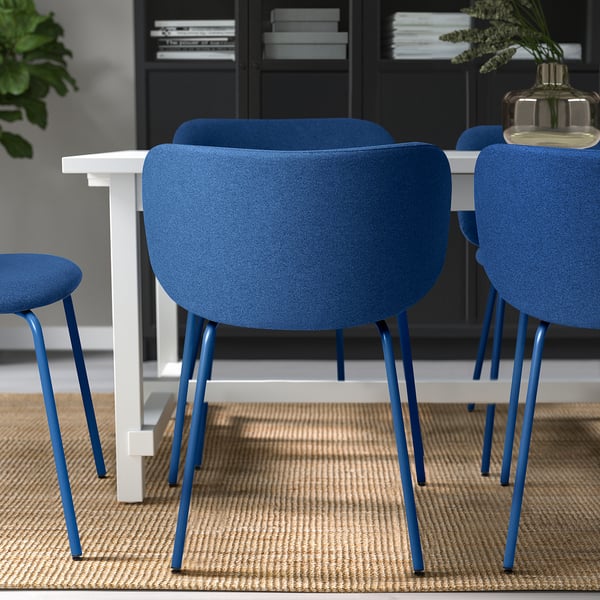 KRYLBO chair, Tonerud blue, 55x75x51 cm