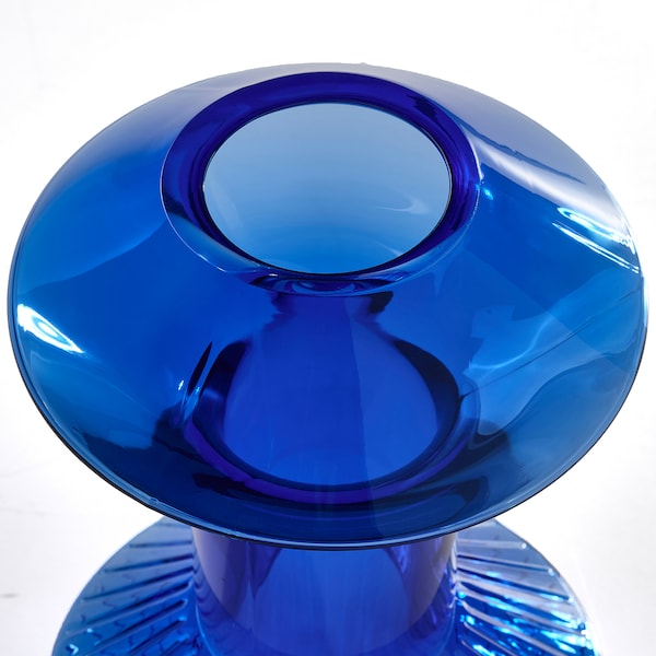 KRYPOXBÄR - Vase, blue, 24 cm