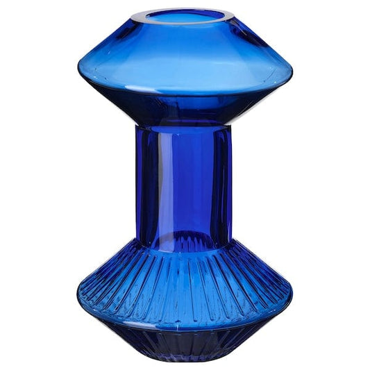 Ikea KRYPOXBÄR - Vase, blue, 24 cm