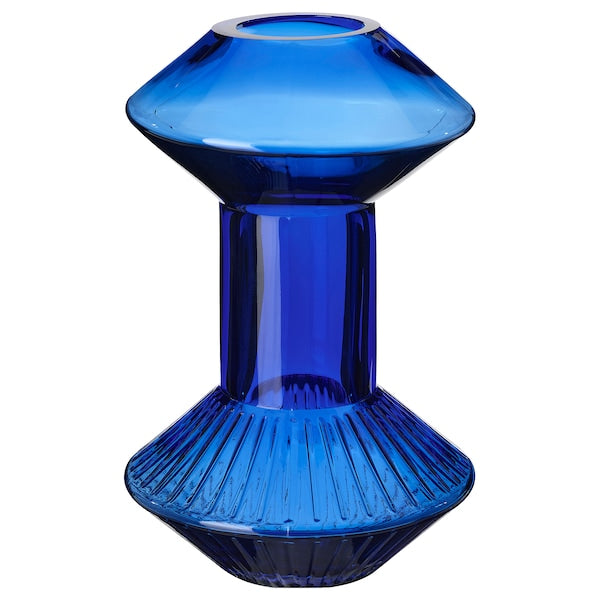 KRYPOXBÄR - Vase, blue, 24 cm