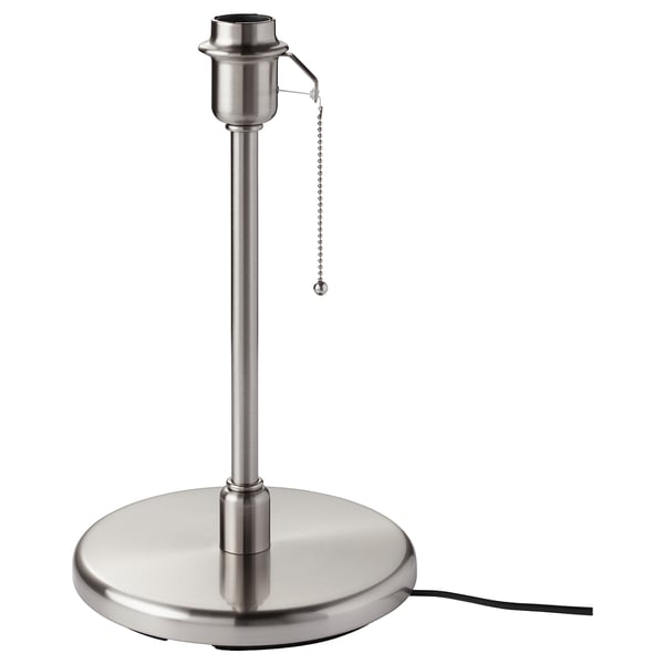 KRYSSMAST table lamp base, nickel-plated, 24 cm