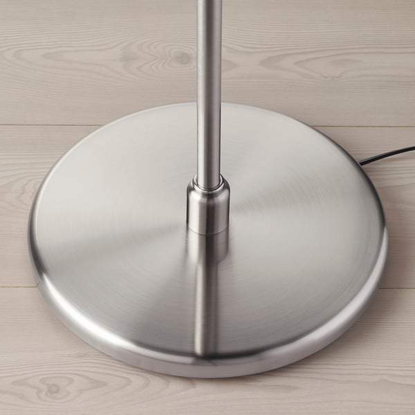 KRYSSMAST floor lamp base, nickel-plated, 30 cm