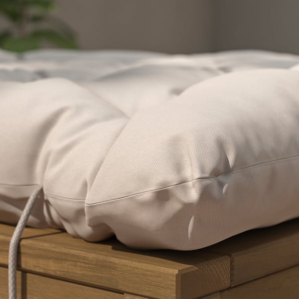 KUDDARNA - Cot cushion, outdoor, light gray-beige,190x60 cm