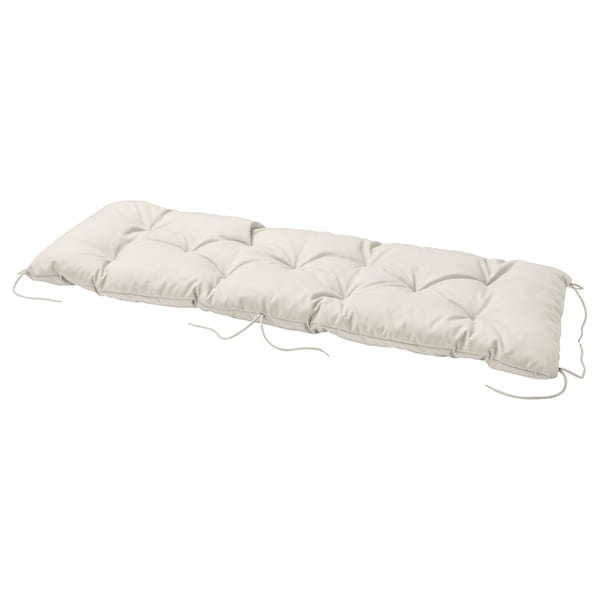 Ikea KUDDARNA - Garden bench cushion, light gray-beige,120x40 cm