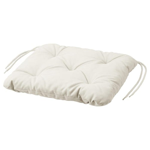 KUDDARNA chair cushion, outdoor, light grey-beige, 36x32 cm
