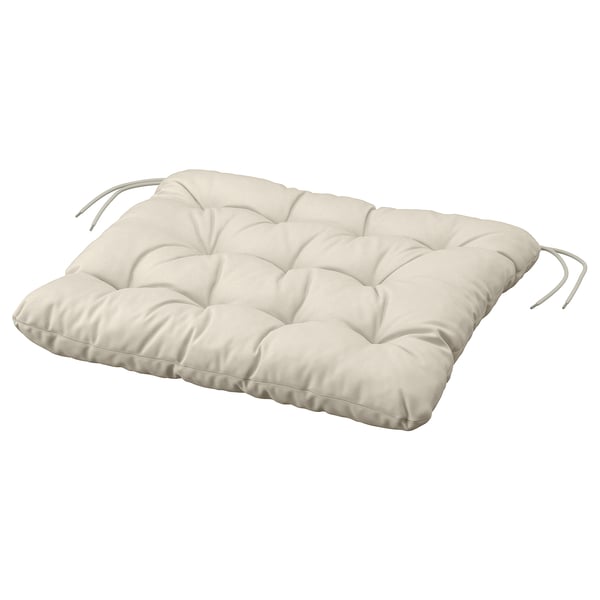 KUDDARNA - Outdoor chair cushion, light gray-beige,50x50 cm