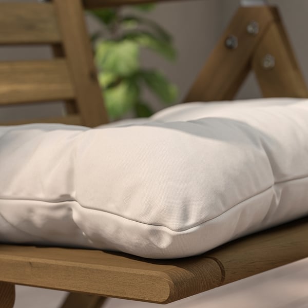 KUDDARNA chair cushion, outdoor, light grey-beige, 44x44 cm