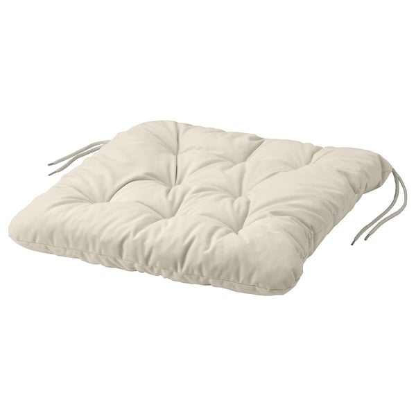 KUDDARNA - Outdoor chair cushion, light gray-beige,44x44 cm