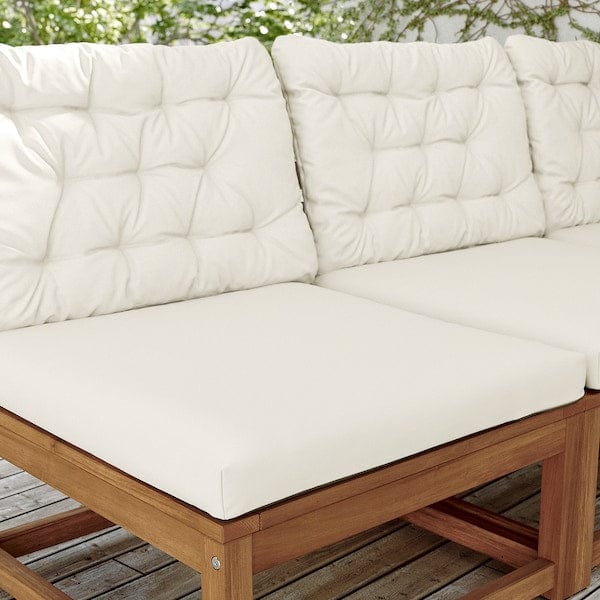 Ikea KUDDARNA Outdoor back cushion - beige 62x44 cm