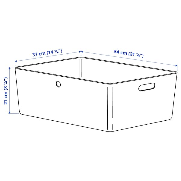 Ikea KUGGIS - Box, white, 37x54x21 cm