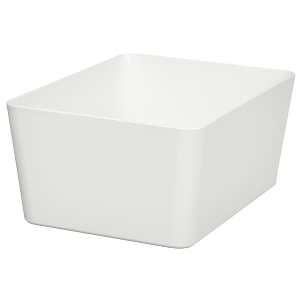 KUGGIS - KUGGIS Box, white, 13x18x8 cm