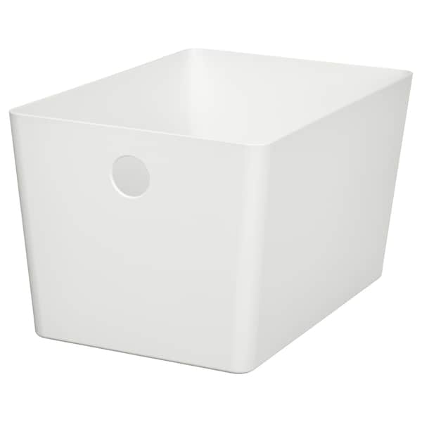 KUGGIS - Box, white, 18x26x15 cm