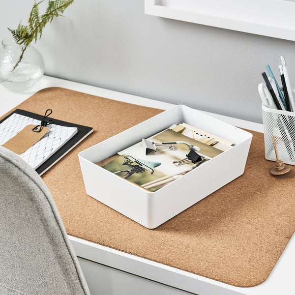 KUGGIS box, white, 18x26x8 cm