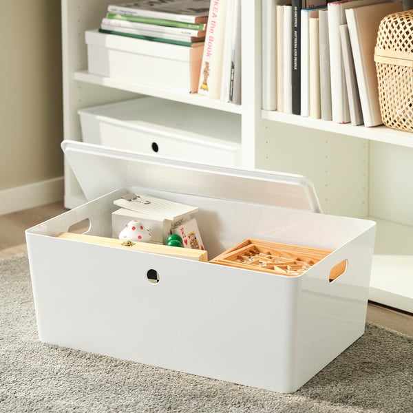 KUGGIS box, white, 37x54x21 cm