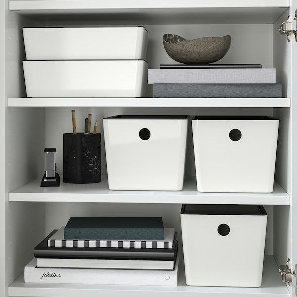 KUGGIS box, white, 18x26x15 cm
