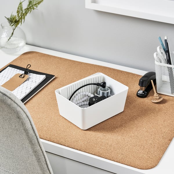 KUGGIS - KUGGIS Box, white, 13x18x8 cm