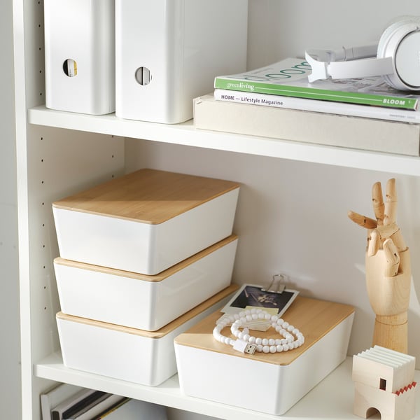 KUGGIS - KUGGIS Box, white, 18x26x8 cm