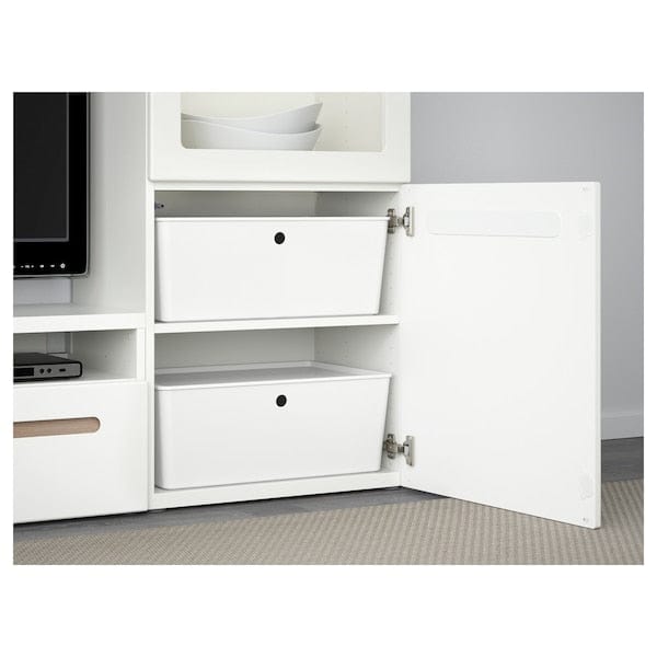 Ikea KUGGIS - Box with lid, white, 37x54x21 cm