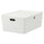 KUGGIS - KUGGIS Box with lid, white, 37x54x21 cm