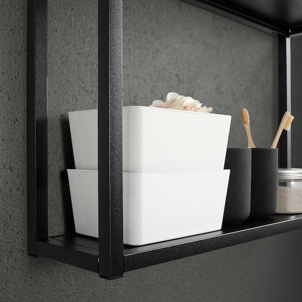Ikea KUGGIS - Box with lid, white, 13x18x8 cm