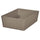 KUGGIS - KUGGIS Box, dark grey-beige, 18x26x8 cm