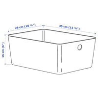 KUGGIS - Container, light grey,26x35x15 cm