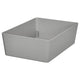 KUGGIS box, light grey, 18x26x8 cm