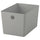 KUGGIS - KUGGIS Box, light grey, 18x26x15 cm