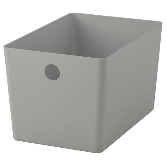 KUGGIS - KUGGIS Box, light grey, 18x26x15 cm