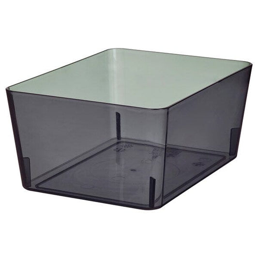 Ikea KUGGIS - Box, transparent black, 13x18x8 cm