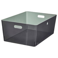 KUGGIS - Container, transparent black,37x54x21 cm