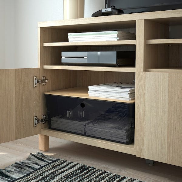 Ikea KUGGIS - Box, transparent black, 37x54x21 cm
