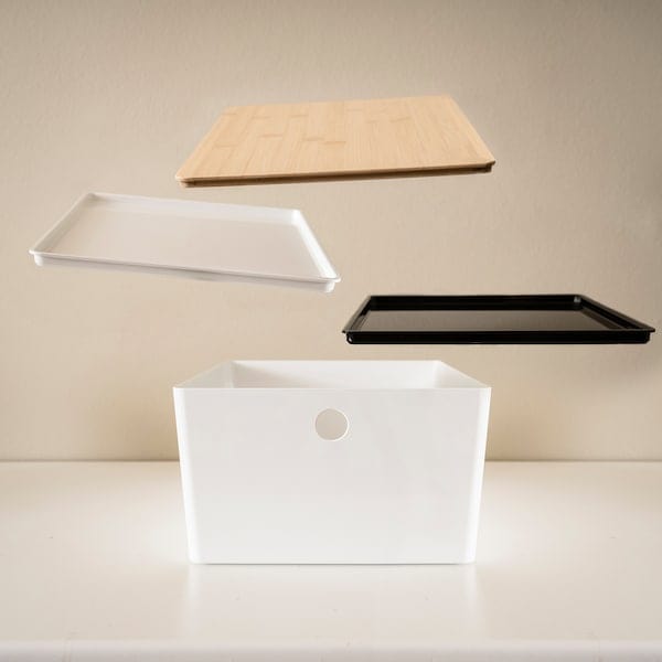 Ikea KUGGIS - Lid, white, 26x35 cm