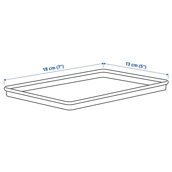 KUGGIS lid, white, 13x18 cm
