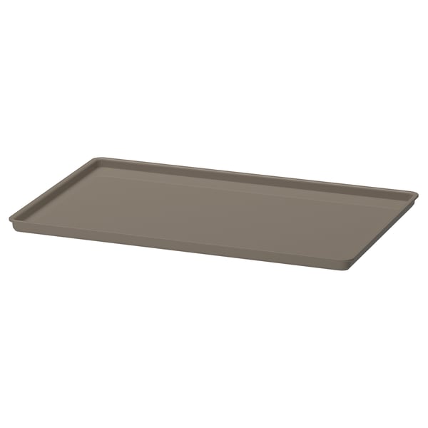 KUGGIS lid, dark grey-beige, 26x35 cm