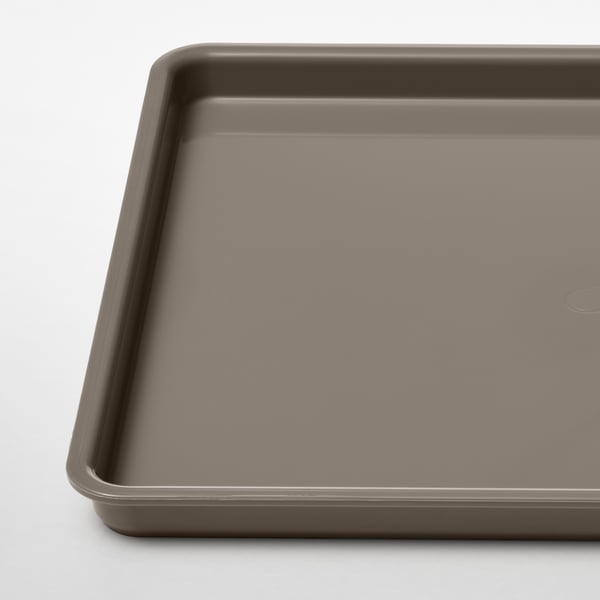 KUGGIS - KUGGIS Lid, dark grey-beige, 18x26 cm