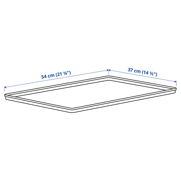 KUGGIS lid, light grey, 37x54 cm