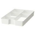 KUGGIS insert with 5 compartments, white, 26x17 cm
