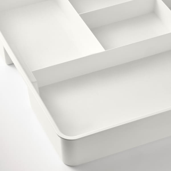 Ikea KUGGIS - Insert with 8 compartments, white