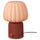 KULGLASS Bluetooth speaker lamp, red brown/pink, 267 cm
